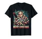 Merry Christmas Horror Fan Slasher 80s-Themed T-Shirt