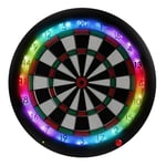 ZWJ-JJ Dart Board Professional Board Game Dart peut être connecté à la notation automatique Bluetooth souple fléchette cible électronique Dart Board Full Size match Dart Board (couleur, taille: Taille