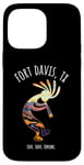 Coque pour iPhone 14 Pro Max Fort Davis Texas USA Motif Kokopelli dansant