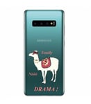 Coque Galaxy S10e lama drama fleur