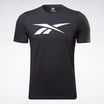 Reebok Men's Graphic Series Vector T Shirt, Black, S UK