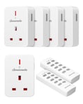 DEWENWILS Remote Control Plug Socket, 13A/3120W Heavy Duty Wireless Light Long 5