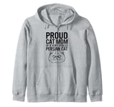 Proud Cat Mom Of A Very Spoiled Persian Cat Zip Hoodie