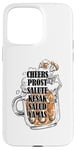 Coque pour iPhone 15 Pro Max Tasse à bière Cheers Prost Salut Kesak Salud Yamas International