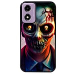 Coque noire pour Moto E14 joker manga et zombie walking dead