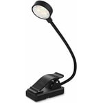 9 led Lampe de Lecture Rechargeable, Lampe Liseuse 12 Niveaux de Luminosité, Lampe Clip Pince pour Livre, eReaders,Lire au