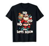 Let's Disco Party Groovy Santa Retro 70s Funky Disco T-Shirt