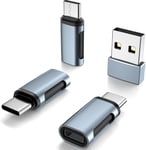 Adaptateur Lightning Vers Usb C, 3 Adaptateurs Lightning Vers Usb B B, Charge Rapide Et Transfert De Données; Compatible Avec L'iphone 15/15 Plus / 15 Pro, La Fonction Otg N'est Pas Prise En Charge.