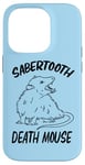 Coque pour iPhone 14 Pro Funny Sabertooth Death Mouse Possum Lover