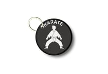 Keychain keyring patch print double sided karate kimono ref2