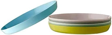 IKEA 804.613.80 Kalas Plastic Plate 6 Pack 19 x 2 centimetres Pastel Multi Colo