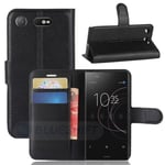 Sony Xperia XZ1 Compact      PU Wallet Case    [Black]