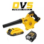 DeWalt DCV100D1 18V XR Compact Jobsite Blower Kit 2ah