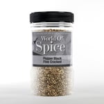 Pepper Black Fine Cracked 370g - World of Spice -High Quality- Used by Chefs