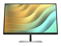 HP E27u G5 - E-Series - écran LED - 27" (27" visualisable) - 2560 x 1440 QHD @ 75 Hz - IPS - 350 cd/m² - 1000:1 - 5 ms - HDMI, DisplayPort, USB-C - tête noire, noir et argent (support)