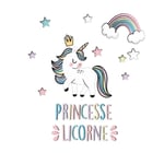 Stickers muraux Princesse Licorne