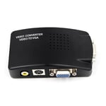 Boîtier de conversion AV s-vidéo vers VGA,Composite RCA,convertisseur vidéo,CCTV,DVR,PC portable vers projecteur de télévision,entrée VGA vers sortie VGA