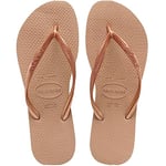 Havaianas Slim Women's Flip Flop, Rose Gold, 3/4 UK