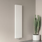 Biubiubath - Radiateur eau chaude vertical blanc acier classique basse témperature chauffage central H.180 x L.45 cm