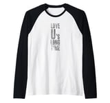 LOVE U's LONG TIME - Colchester Life Long Fan Funny Graphic Raglan Baseball Tee