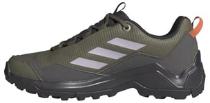 adidas Women's Terrex Eastrail Gore-TEX Hiking Shoes Non-Football Low, Olive strata/Silver Dawn/Amber Tint, 6 UK