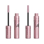 Maybelline New York- Lot de 2 Mascaras Volume et Longueur Illimitée - Cils Sensational Sky High - Very Black - 9.6 ML