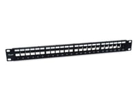 Equip Patchpanel 24X Cat6a 19" Ftp 1He Keystone Montage Sw