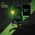 Fauteuil Gaming Acer Energy - Rgb Controlable - Full Réglable - Design Carbone