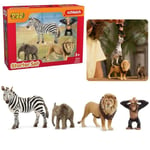 SLH42721 Schleich Wild Life - Set de quatre animaux sauvages pour commencer, figurine pour enfants 3+