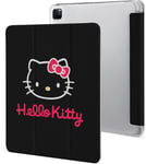 Étui Pour Ipad Pro 2021 Hello Kitty 12,9 Pouces, Type Ordinateur Portable, Support À Trois Volets Avec Porte-Stylo, Réveil/Veille Automatique