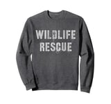 Vintage WILDLIFE RESCUE Team Earth Day Search Crew Uniform Sweatshirt