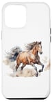 Coque pour iPhone 12 Pro Max Majestic Horse – Hommes, femmes et petites filles, équitation, couleur