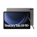 Samsung Galaxy Tab S9 FE+ Tablet with S Pen, 128GB, Long-lasting Battery, Gray, 3 Year Manufacturer Extended Warranty (UK Version)