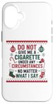 iPhone 16 Plus Funny Christmas Holiday Quitting Bad Habits Design Case