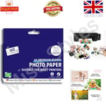 6x4" PREMIUM GLOSSY A6 PHOTO PAPER 25 SHEETS 210GSM INKJET PRINTER HIGH QUALITY