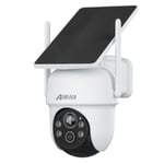 Caméra de Surveillance 4MP WiFi Extérieure sans Fil Solaire, 360° PTZ -Camera compatible avec KIT de surveillance ANRAN