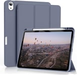 Coque Pour Ipad Air 5/Coque Ipad Air 4, ?Tui Pour Ipad Air 10,9 2022/2020 Avec Porte Stylo, Prise En Charge De La Charge Pencil 2, Housse Smart Folio Pour Ipad Air 5e/4e G?N?Ration, Violet