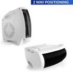 Electric Fan Heater 2KW 2000 W Portable Floor or Upright Hot & Cold Air