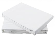 Emma Barclay Egy.Cotton T200 Drap Plat pour lit King Size Blanc Coton