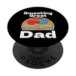 Drôle Smashing Great Dad Ping Pong Lover Game Winner Retro PopSockets PopGrip Adhésif