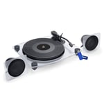 Tourne-disque Vinyle 33/45 avec enceintes sans fil BigBen TD115CSPS, Bluetooth, Encodage du vinyle sur PC + clé USB 32gigas