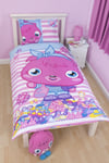 SINGLE BED DUVET COVER SET MOSHI MONSTERS / REVERSIBLE / PINK / BLUE / LILAC