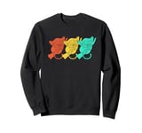 Tarsiers Monkey On A Tree Retro Vintage Tarsier Sweatshirt