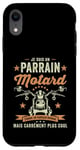 Coque pour iPhone XR Motard Parrain Moto Humour idée Cadeau Motorcycle Retraite