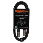 Rockline premium mikrofonkabel 3m XLR/XLR