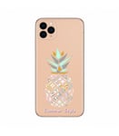 Coque Iphone 11 PRO MAX ananas aztec summer tropical exotique transparente