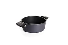 Woll Diamond Lite Casserole, Diameter 24 cm, 9 cm High, 3.8 Litres, with 2 Side Handles, Suitable for Ceramic, Gas, Electric, Halogen - Not Suitable for Induction Cookers, Cast Aluminium, Non-Stick