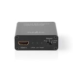 HDMI  Extractor | HDMI ingång | HDMI utgång / TosLink Hona / 1x 3.5 mm | Maximal upplösning: 4K@60Hz | 18 Gbps | Metall | Ant