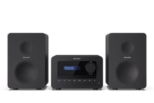 SHARP Hi Fi Micro Sound System Tokyo Bluetooth 5.0 DAB+ CD XL-B520D(BK) 40W USB