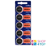 5 MURATA CR2016 LITHIUM BATTERIES 3V 90 MAH CELL COIN BUTTON EXP 2032 SONY NEW